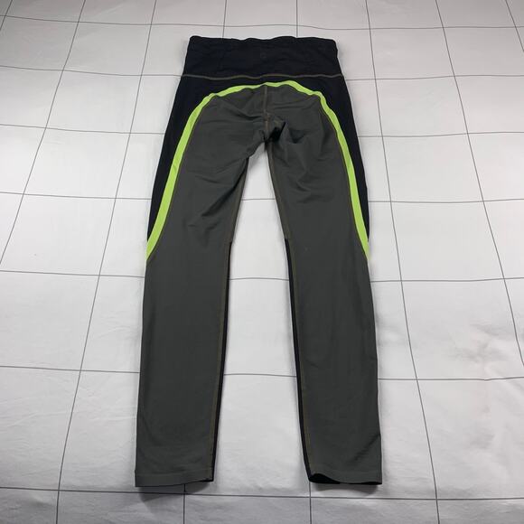 Athleta Leggings Womens XS Green Black Spar Colorblock Athletic Active Gym Run - Picture 3 of 11